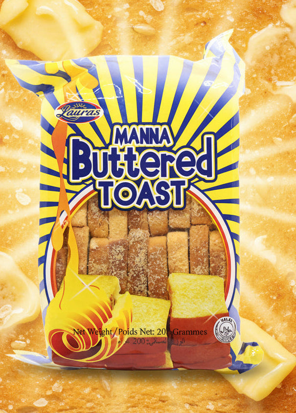 Laura's Manna Buttered Toast 200g