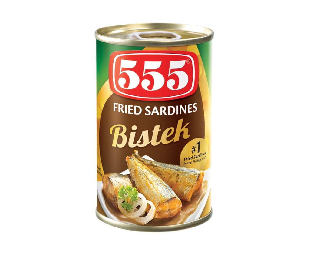 555 Fried Sardines Bistek 155g