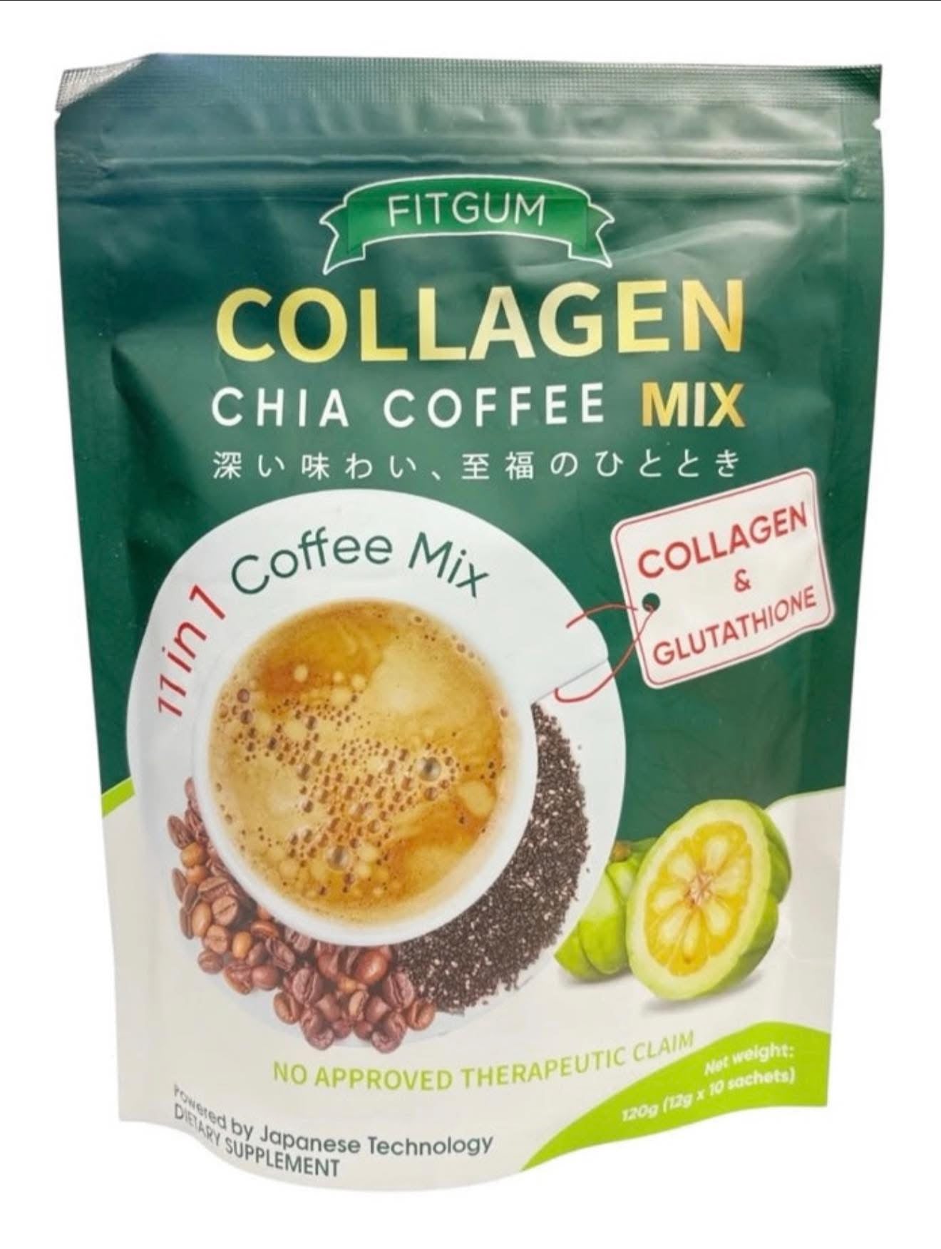 FITGUM Collagen Chia Coffee Mix
