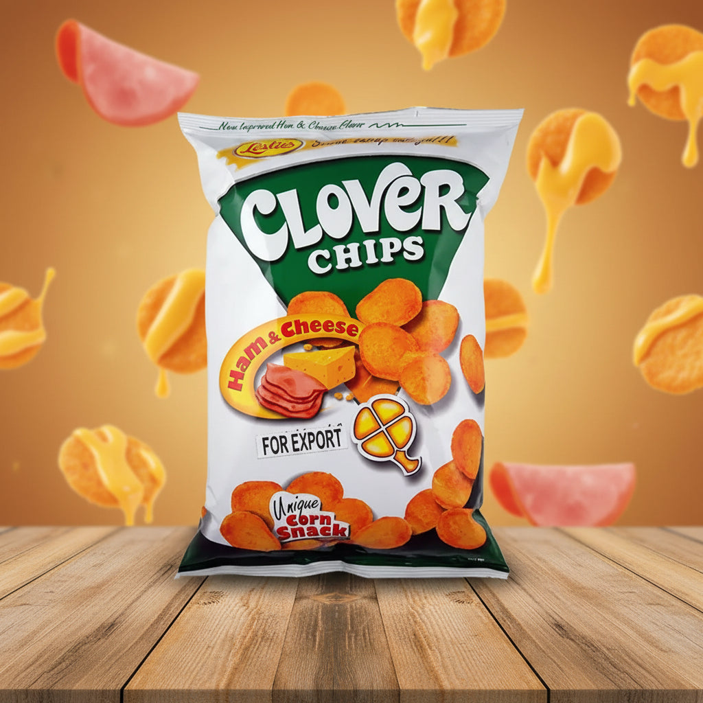 Leslie Clover Chips Ham & Cheese 85g