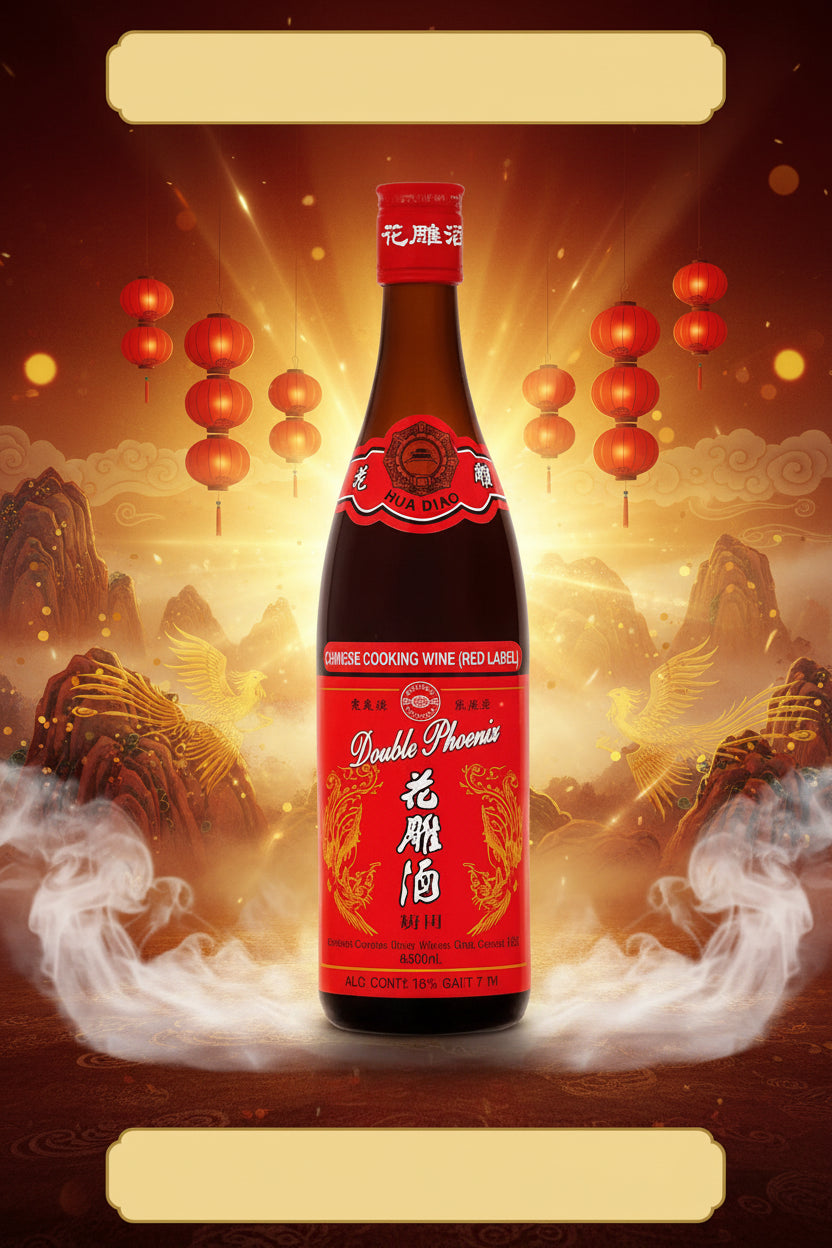 Hua Diao Double Phoenix Chinese Cooking Wine (Red Label) 640ml