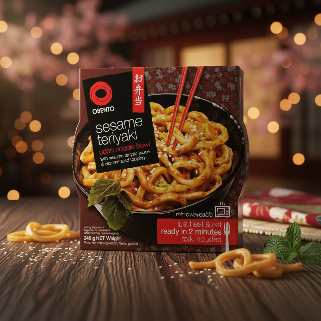Obento Bowl Noodle Spicy Sesame/Teriyaki 240g