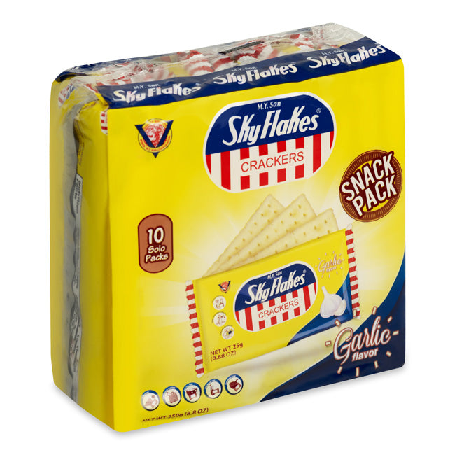 Sky Flakes Crackers 250g - Garlic Flavor