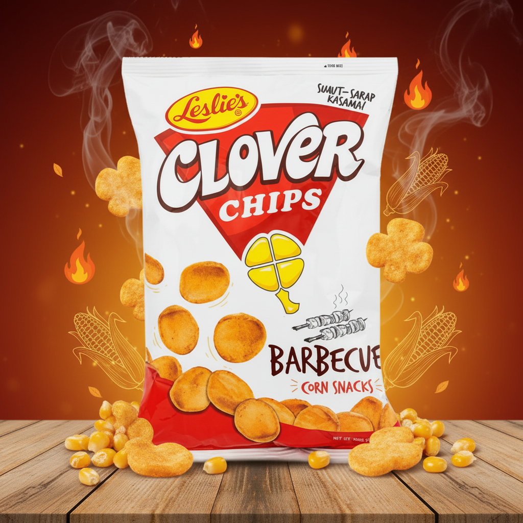 Leslie Clover Chips Barbecue 85g