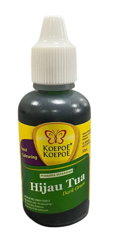 Butterfly Koepoe Food Coloring Hijau Tua Dark Green 30ml