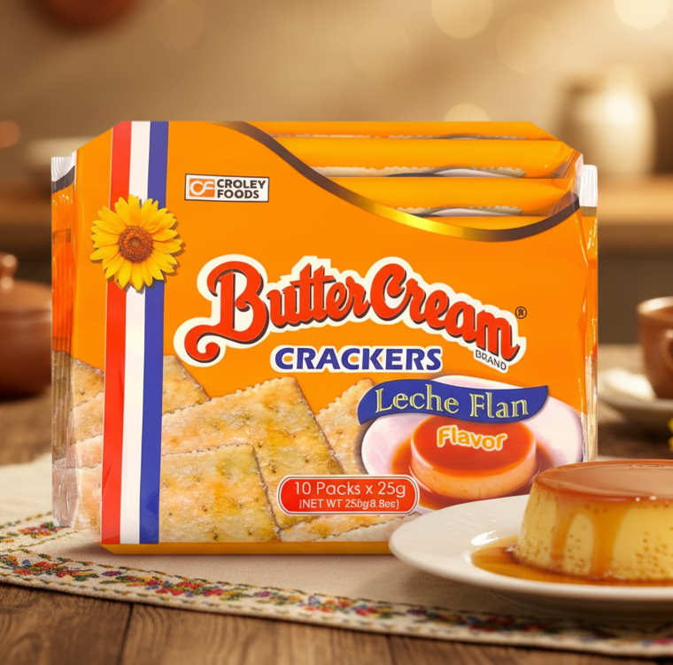 Sunflower Butter Cream Crackers Leche Flan 250g