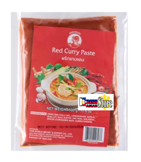 COCK RED CURRY PASTE 500G