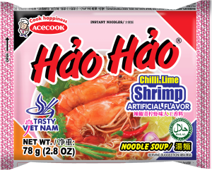Hao Hao Chili Lime Shrimp Noodles 75g