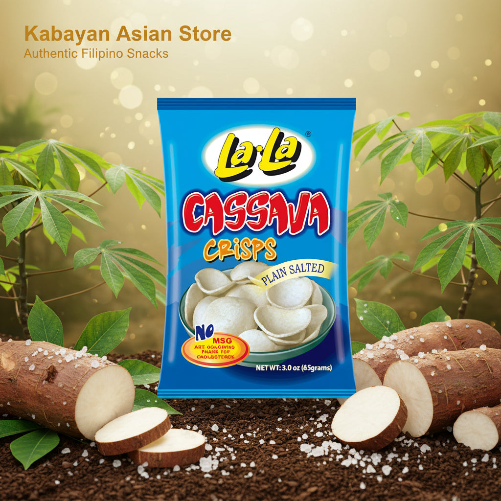 Lala Cassava Chips Plain Salted 85g