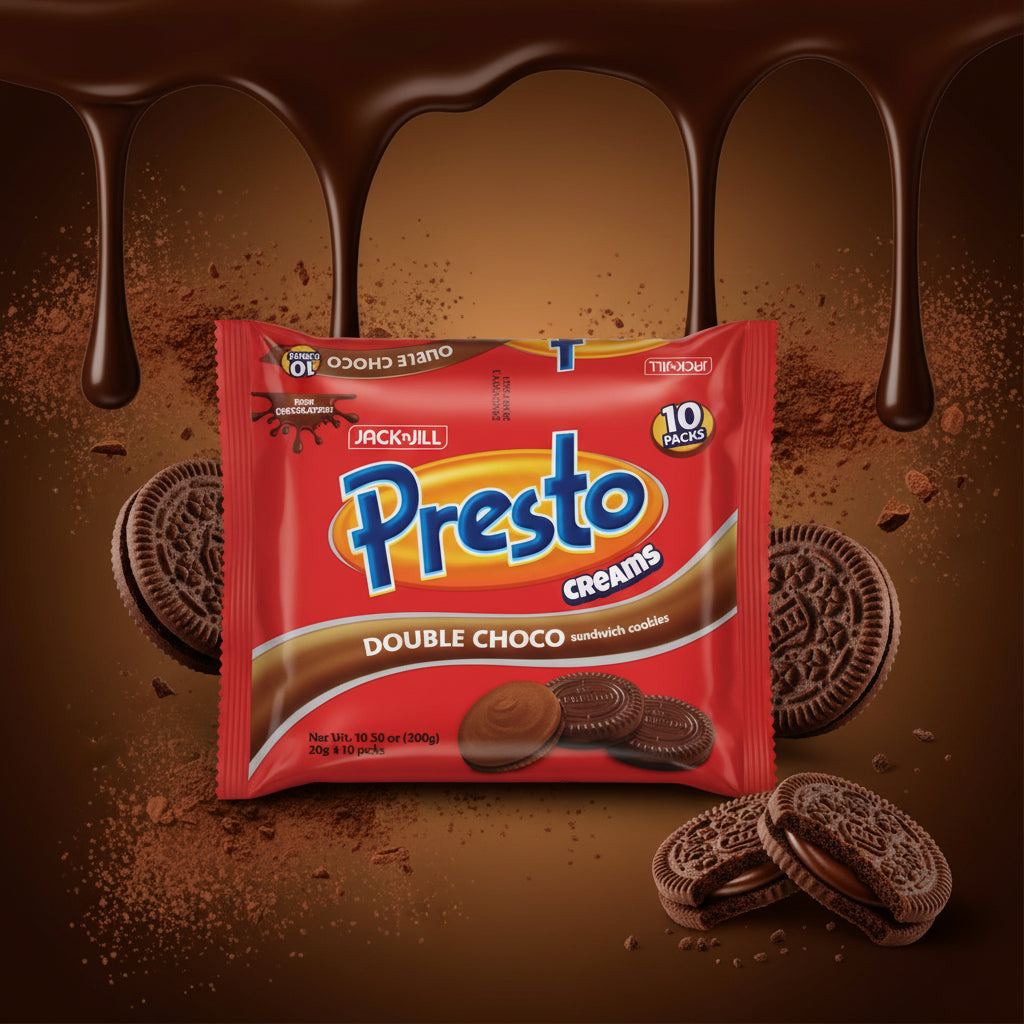 Presto Creams Double Chocolate 30g x 10sachets