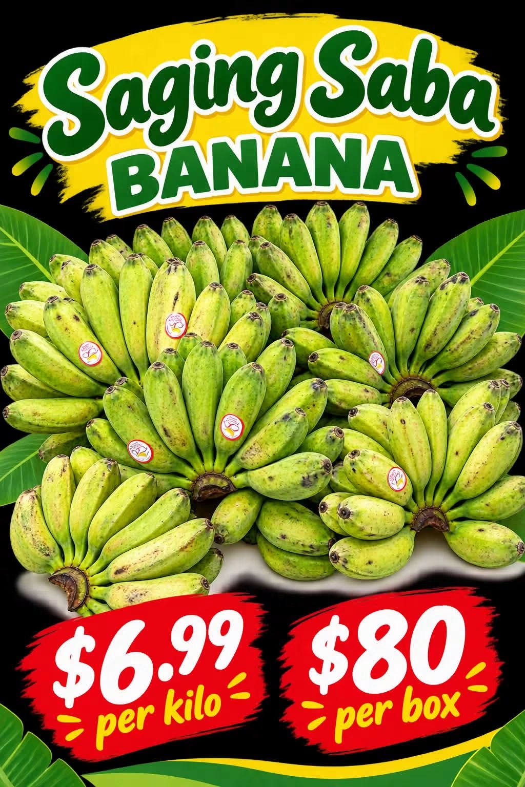Fresh Saba Banana