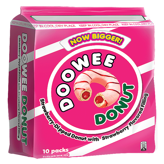Doowee Donut - Strawberry 44g x 10pcs