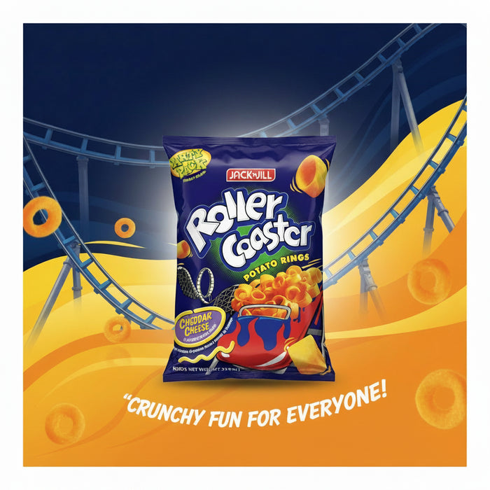 Jack'n Jill Roller Coaster Cheddar Cheese Potato Rings  85g
