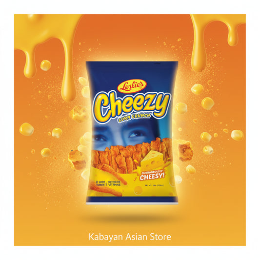 Leslie Cheezy Corn Crunch 70g- Cheese