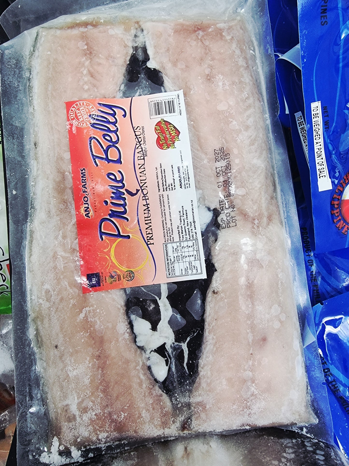Anjo Farms Milkfish Prime Belly 500g