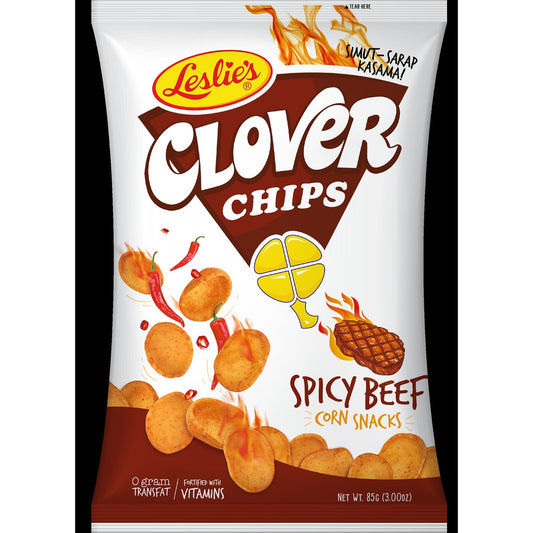 Leslie Clover Chips Spicy Beef 85g