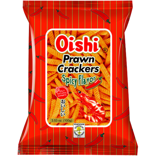 Oishi Prawn Crackers - Spicy 90g