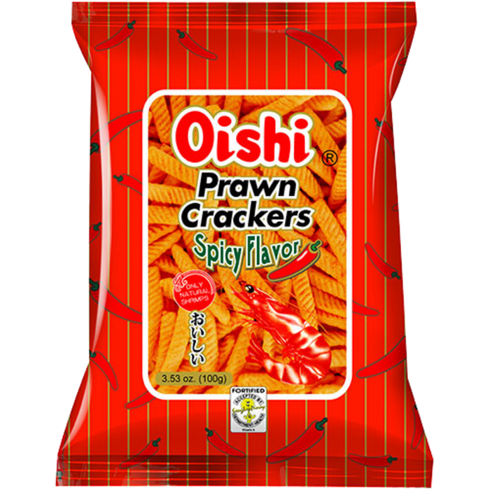 Oishi Prawn Crackers - Spicy 90g
