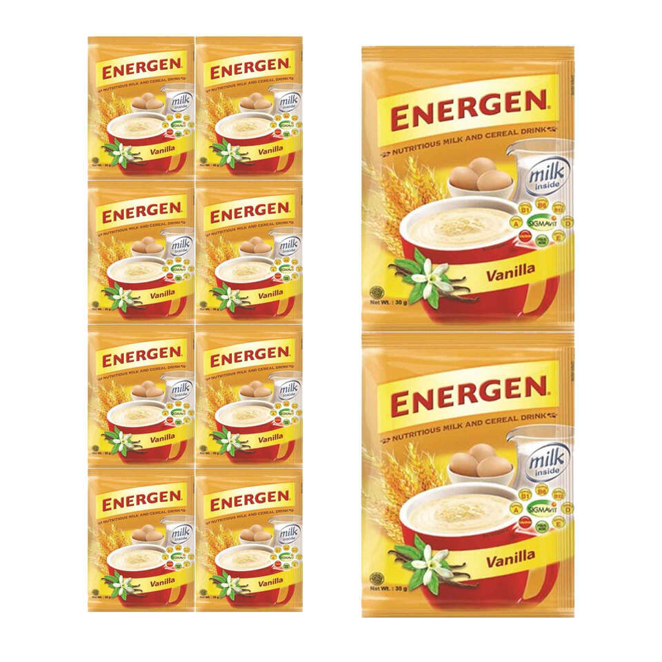 Energen Oat Cereal Mix Vanilla Sachet 10x40g
