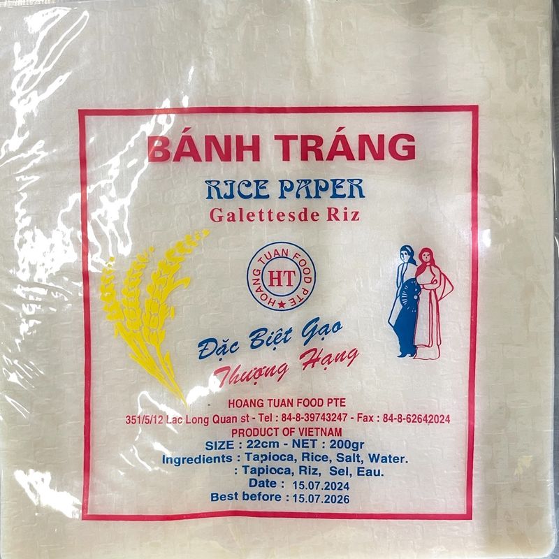 HT RICE PAPER 16CM SQUARE 200G