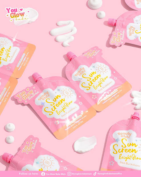 You Glow Babe Beauty White Sunscreen Bright Glow SPF50PA+++ Twin Pack