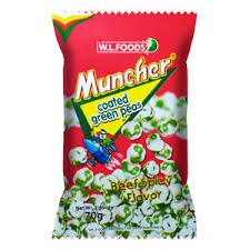 WL Muncher Coated Green Peas 70g | Beef Spicy Coated