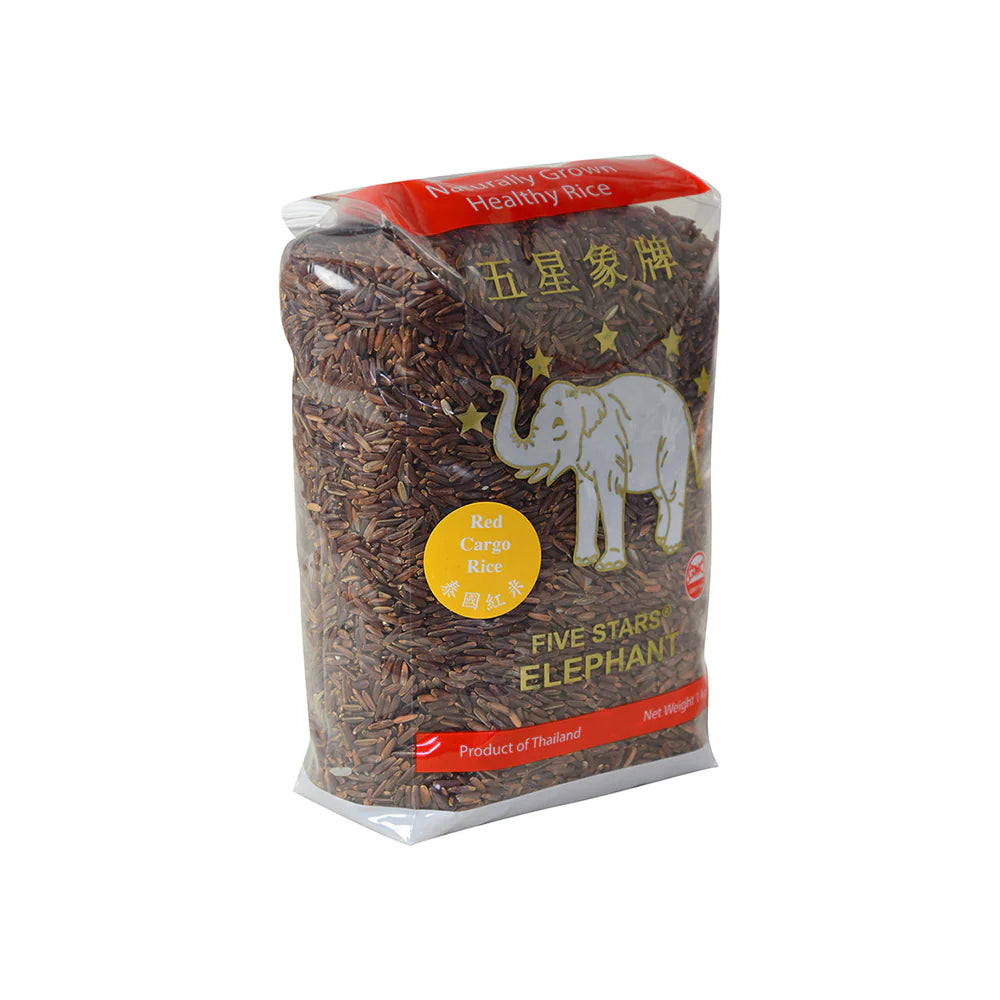 Elephant Ric Five Stars Elephant Thai Red Cargo Rice 1kg – Kabayan Asian Store