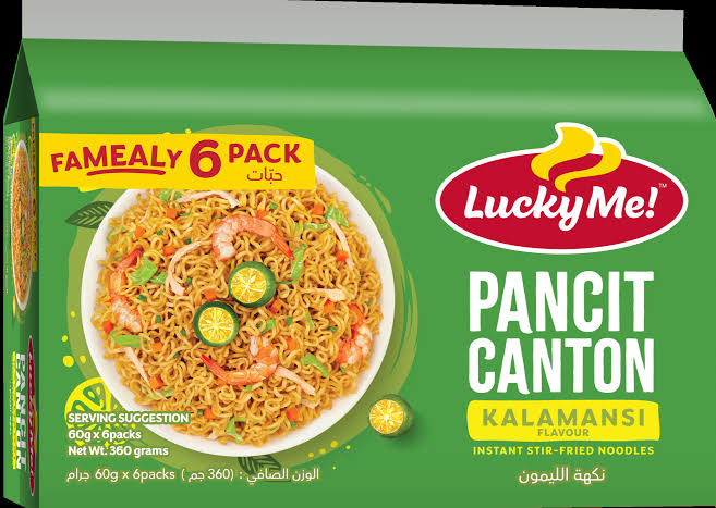 Lucky Me! Pancit Canton Kalamansi FAMealy 6 Pack