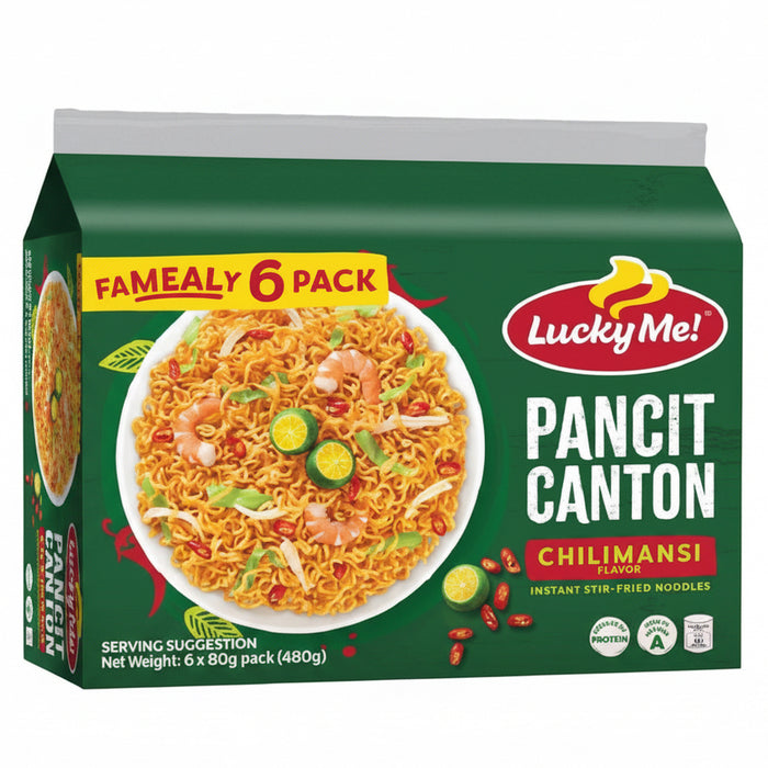 Lucky Me! Pancit Canton Chilimansi FAMealy 6 Pack