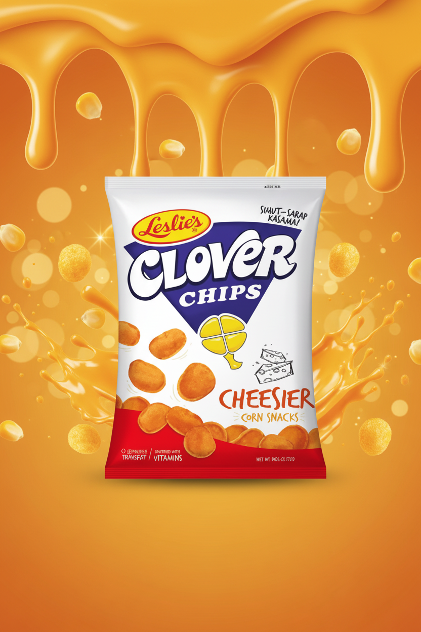 Leslie's Clover Chips - Cheesier 145g