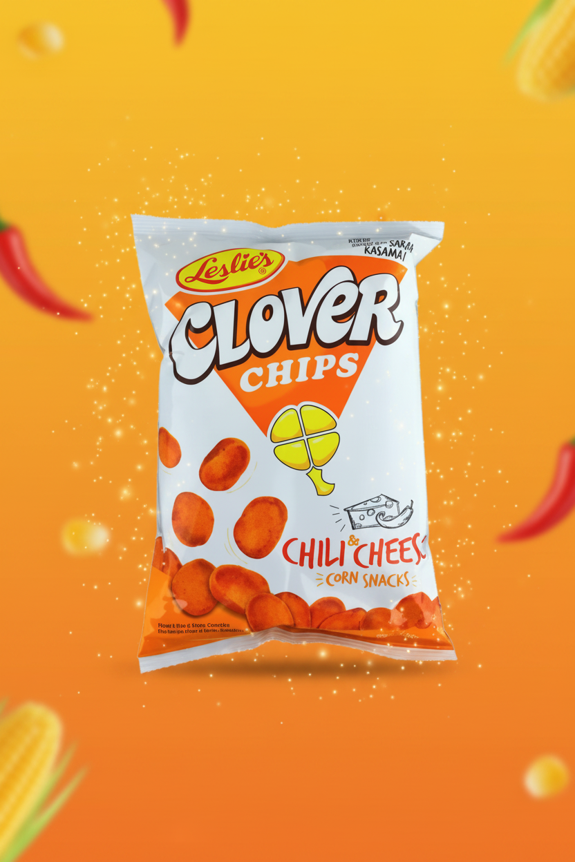 Leslie's Clover Chips - Chili & Cheese 145g