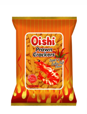 Oishi Prawn Cracker Sweet & Extra Hot 90g