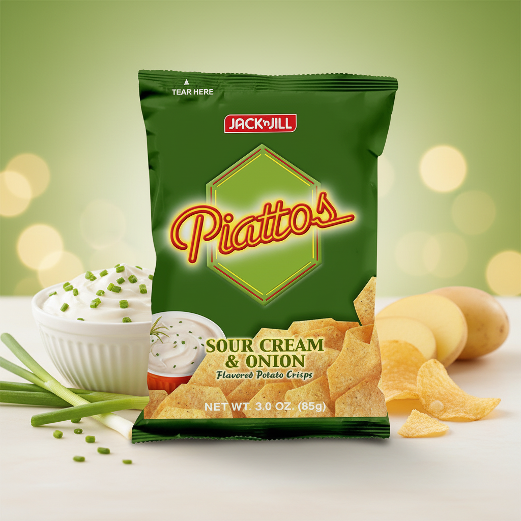 J&J Piattos Sour Cream & Onion 85g