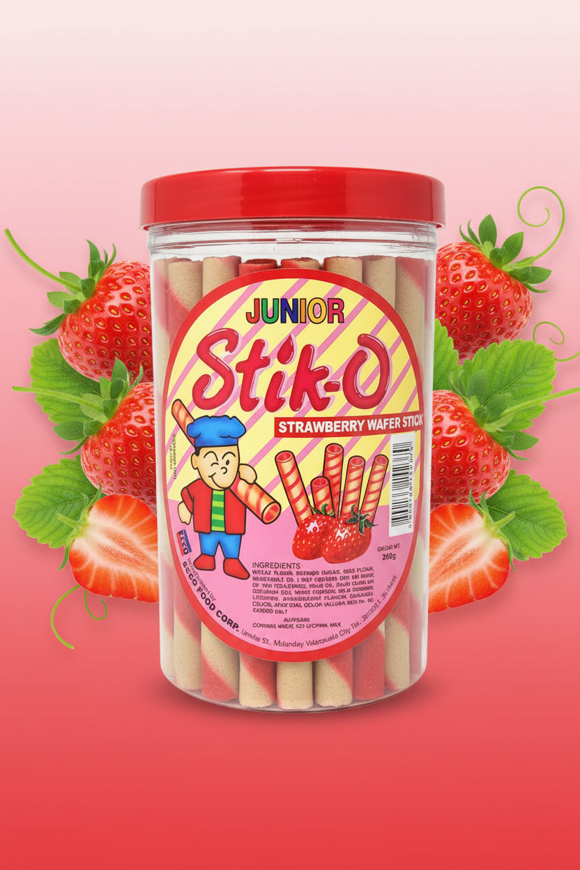 Junior Stik-O Strawberry Wafer Stick 380g