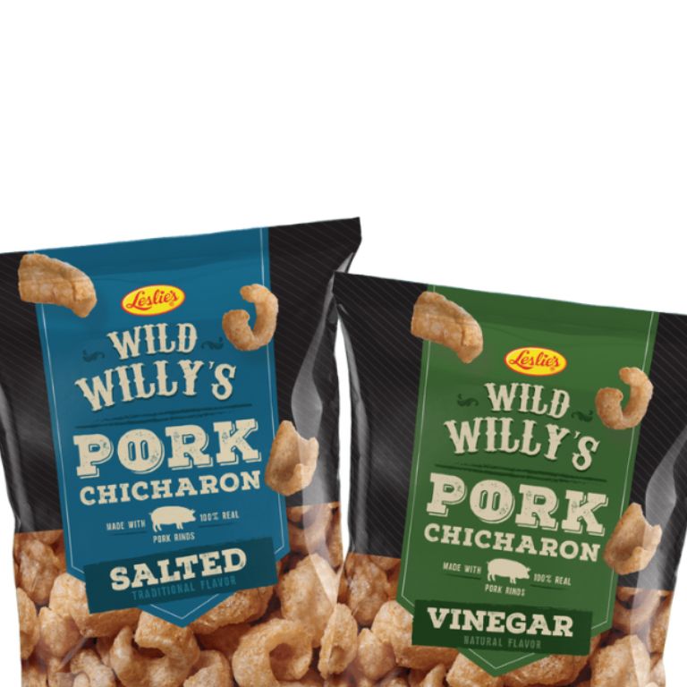Leslie's Wild Willy's Pork Chicharon 90g -Vinegar