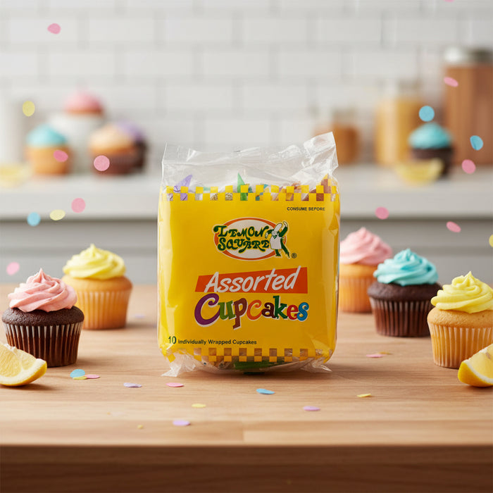 Lemon Square Assorted Cupcakes 300g