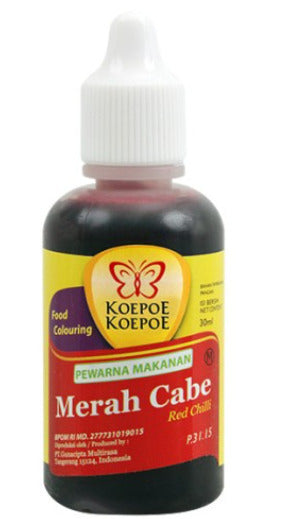 Butterfly Koepoe Food Coloring Merah Cabe Red Chilli 30ml