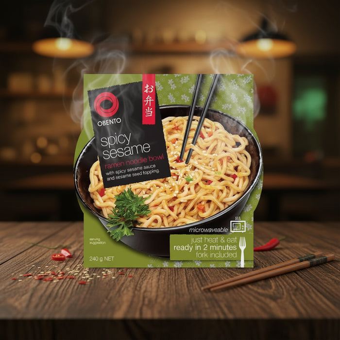 Obento Spicy Sesame Ramen Noodle Bowl 240g