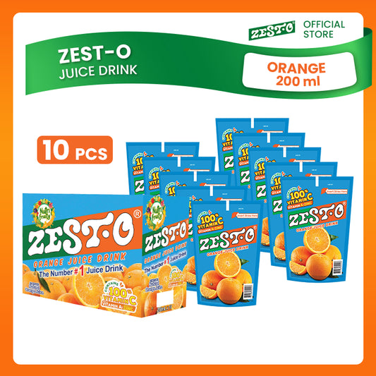 Zest-O Orange Juice Drinks 200ml x 10PCS