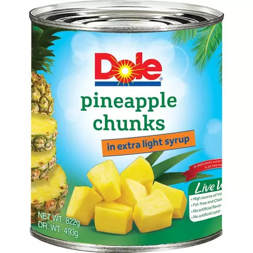 Dole Pineapple Chunks In Syrup 439g