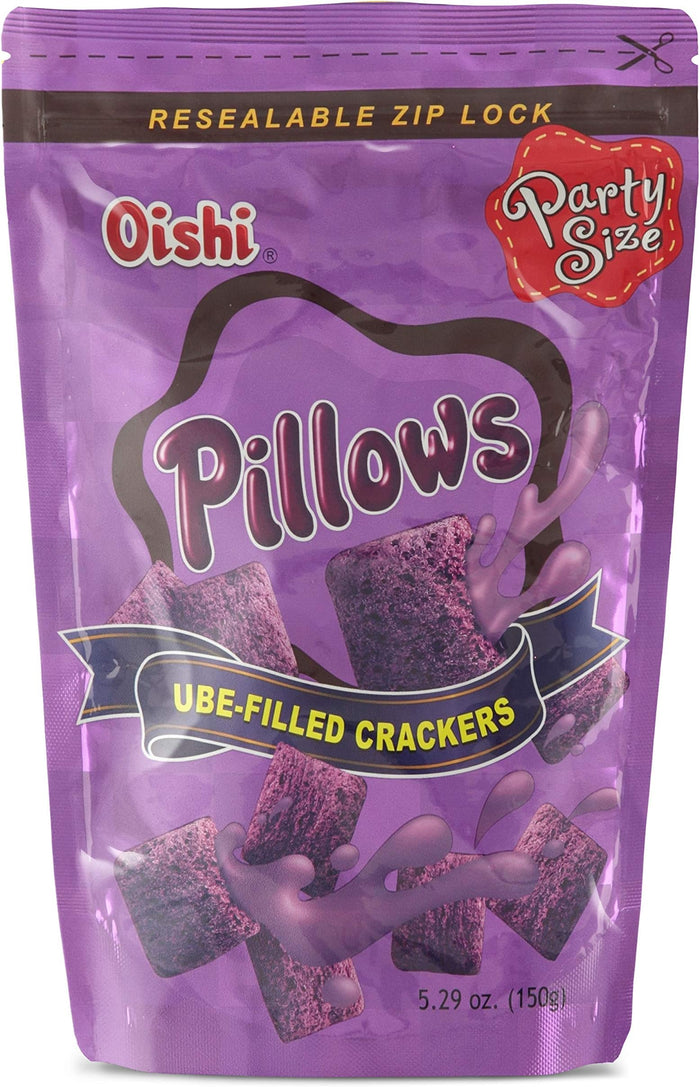 Oishi Pillows Ube Filled Crackers 150g