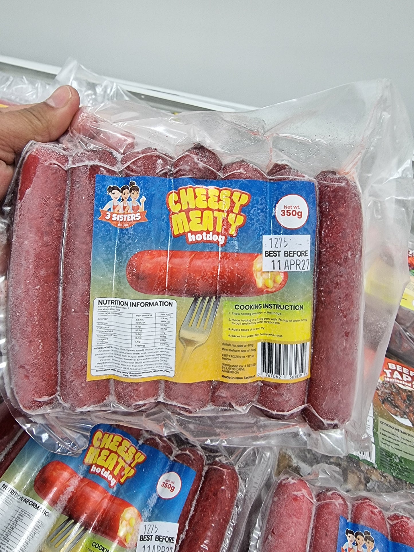 3 Sisters Cheesy Meaty Hotdog 350g