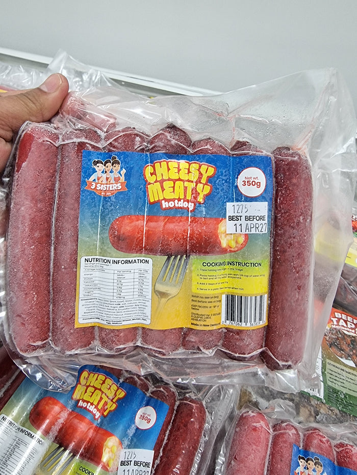 3 Sisters Cheesy Meaty Hotdog 350g