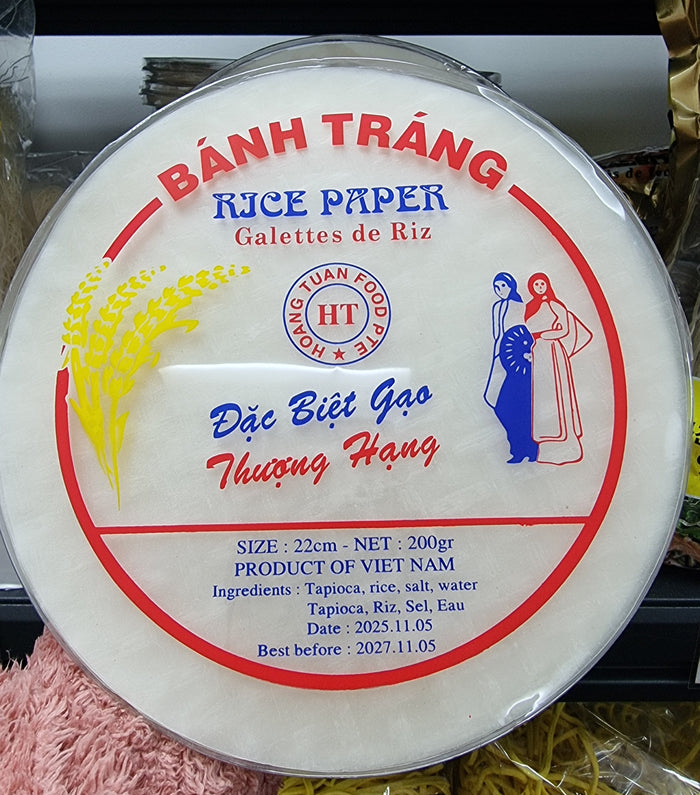 HT Rice Paper 22cm Round 200G