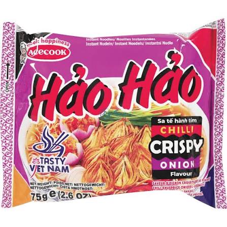 Hao Hao Chili Crispy Onion Noodles 74g