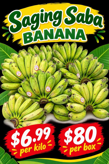 Fresh Saba Banana