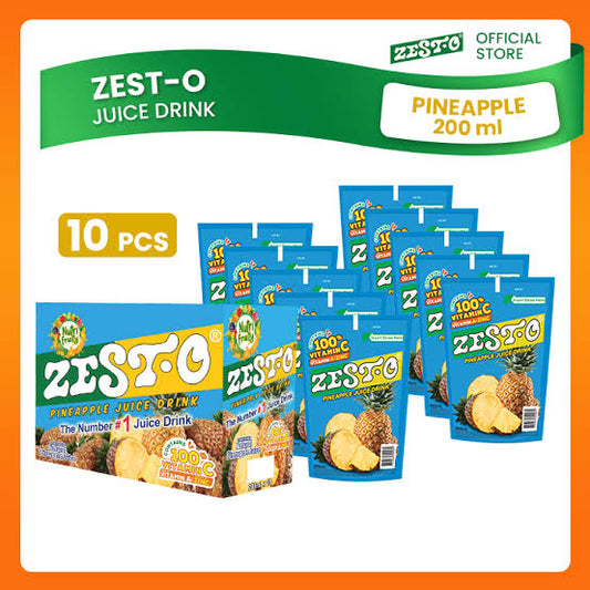 Zest-O Pineapple Juice Drinks 200ml x 10PCS